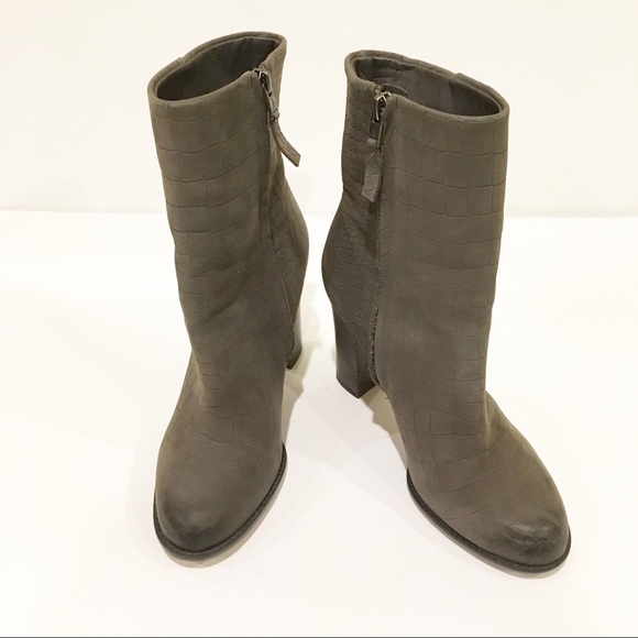 EUC Sam Edelman Gray Suede Reyes Boot sz 7 1/2 - Picture 2 of 8